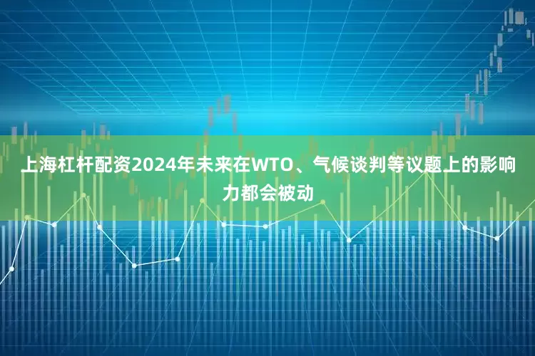上海杠杆配资2024年未来在WTO、气候谈判等议题上的影响力都会被动